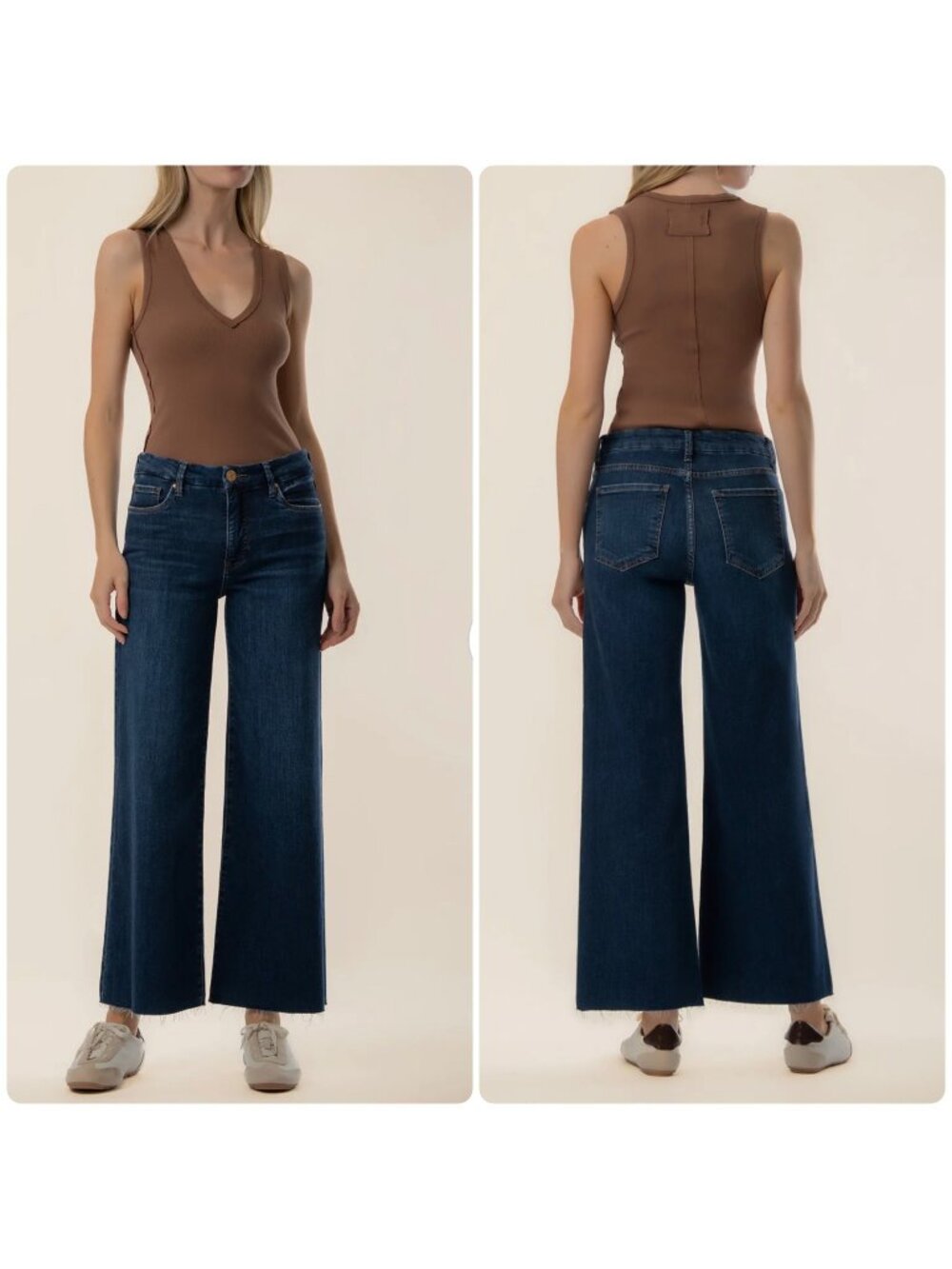 Kut Meg High Rise Wide Leg Jeans Womens 16 Blue Stretch Flare Casual Classic
